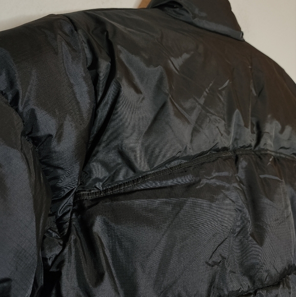 Double Down Black Down Puffer Coat Size Large Steve & Barry's - Picture 4 of 16